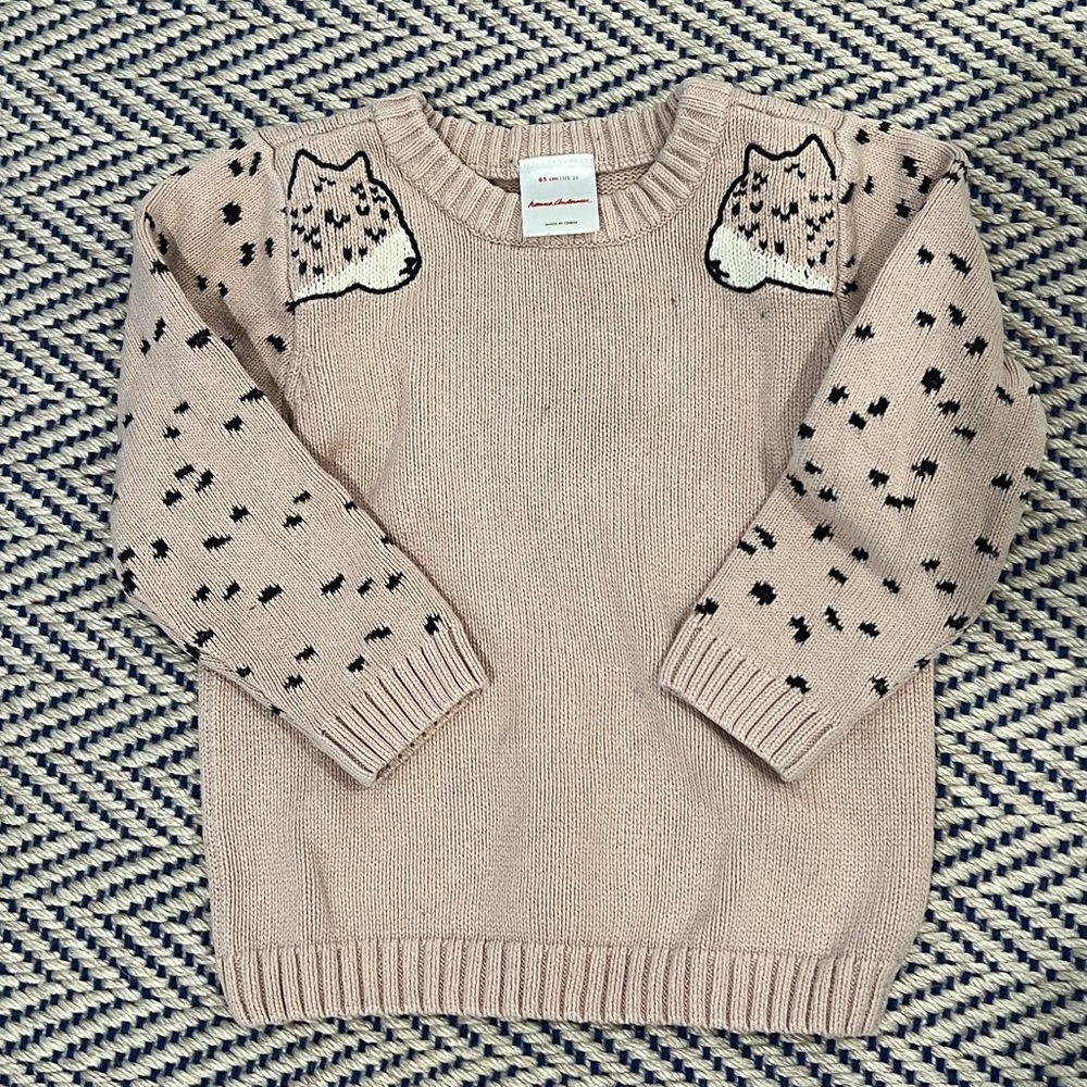 Hannah Andersson panther sweater size 2T